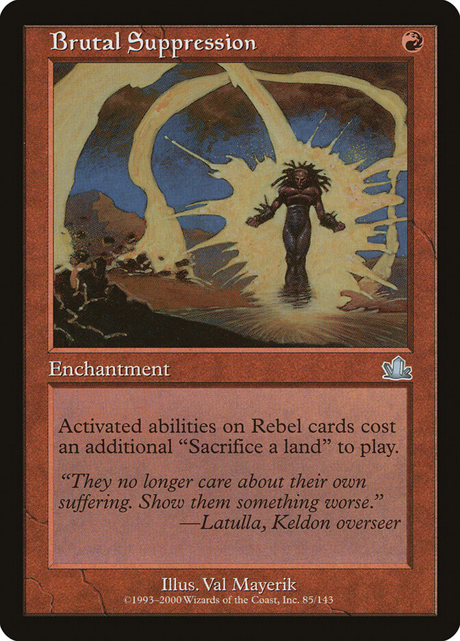 Brutal Suppression card front