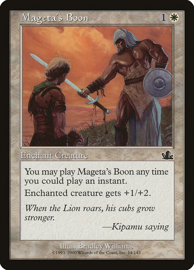 Mageta's Boon card front