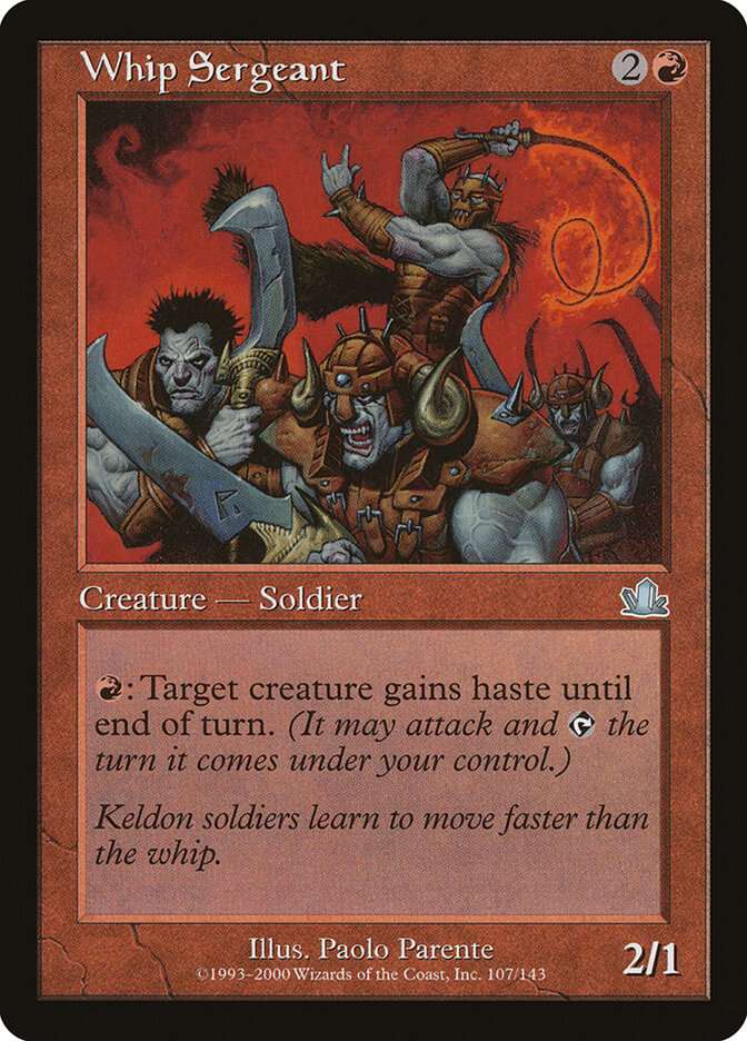 Whip Sergeant card front