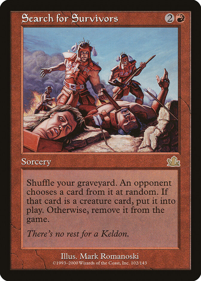 Search for Survivors card front