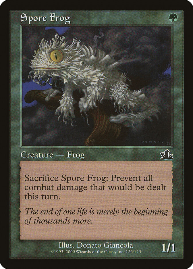 Spore Frog card front