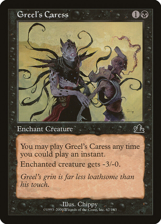 Greel's Caress card front