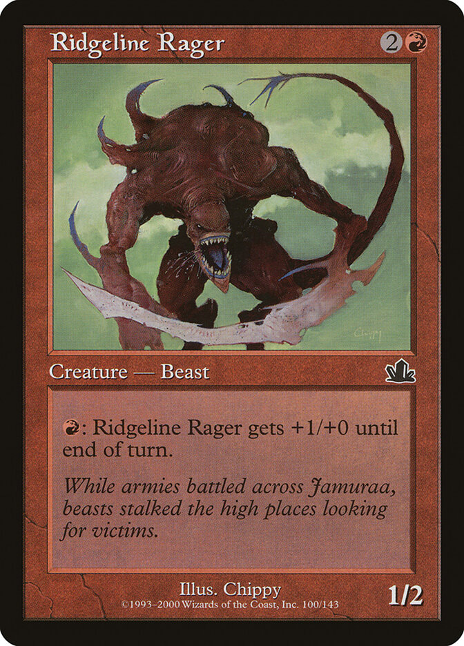 Ridgeline Rager card front