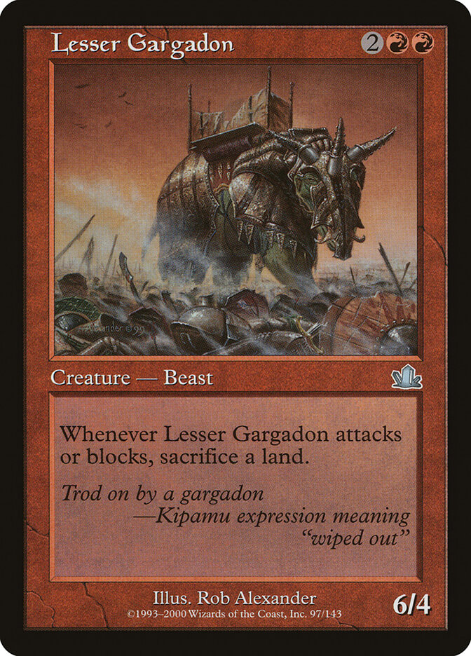 Lesser Gargadon card front