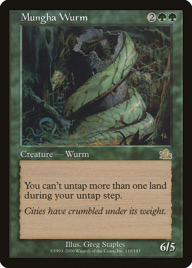 Mungha Wurm card front