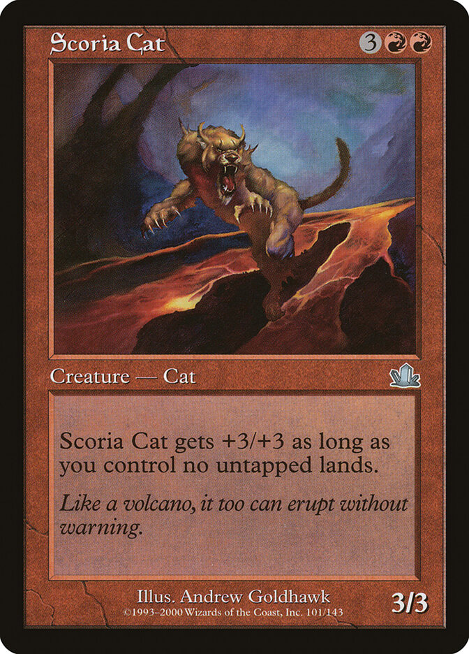 Scoria Cat card front