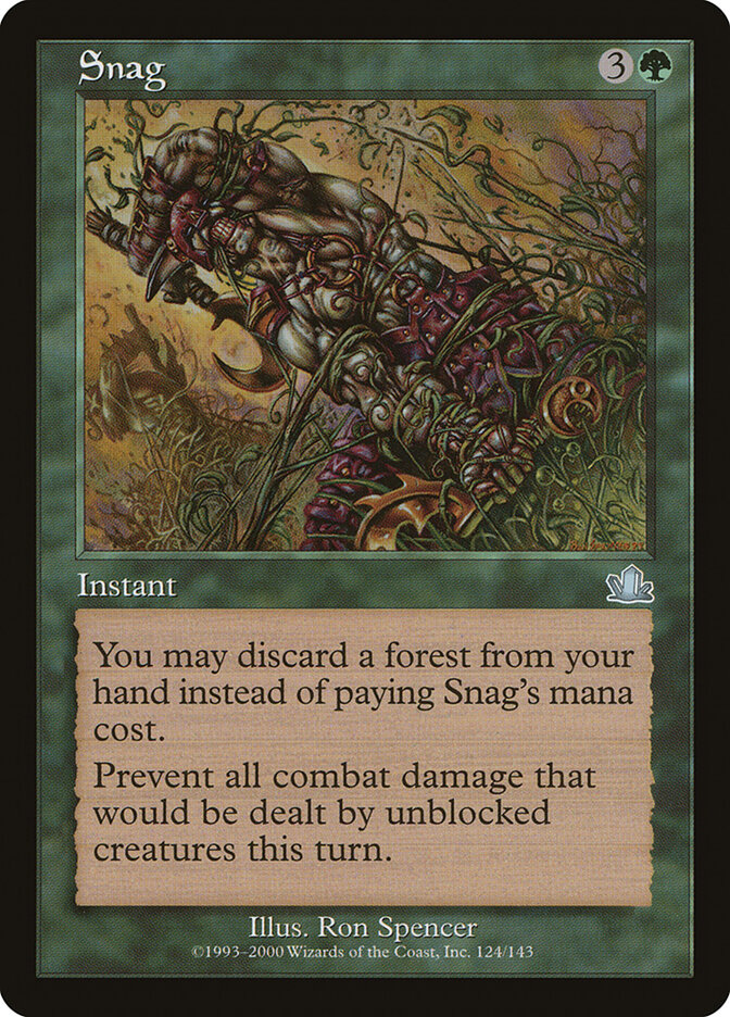 Snag card front