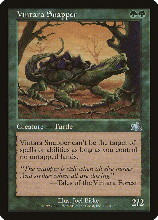 Vintara Snapper card front