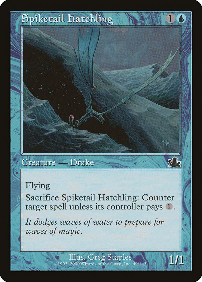 Spiketail Hatchling card front