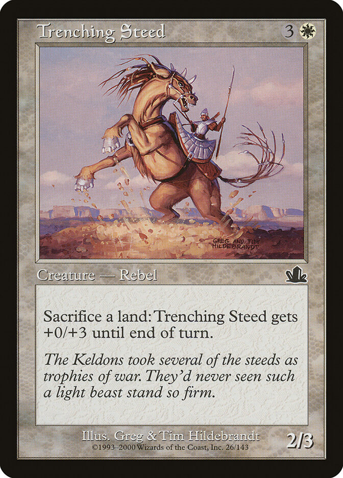 Trenching Steed card front