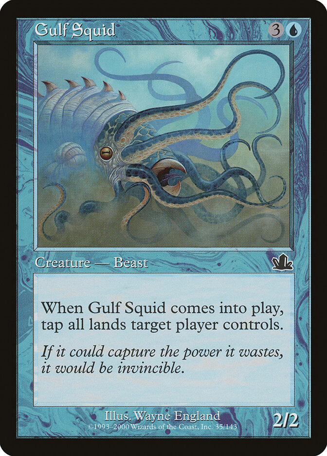 Gulf Squid card front