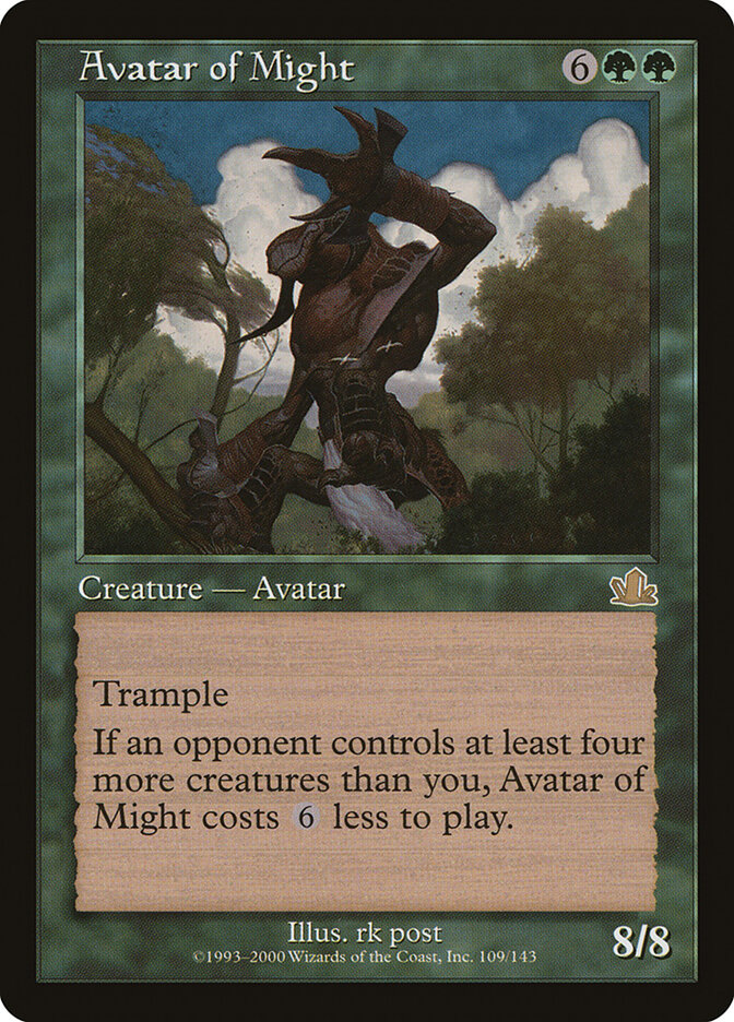 Avatar of Might card front