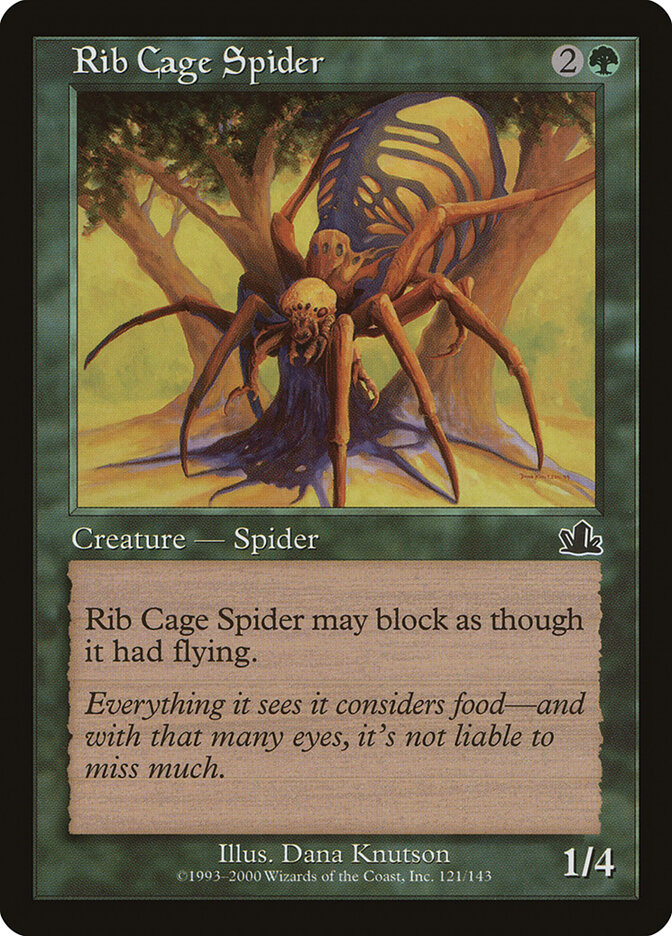 Rib Cage Spider card front