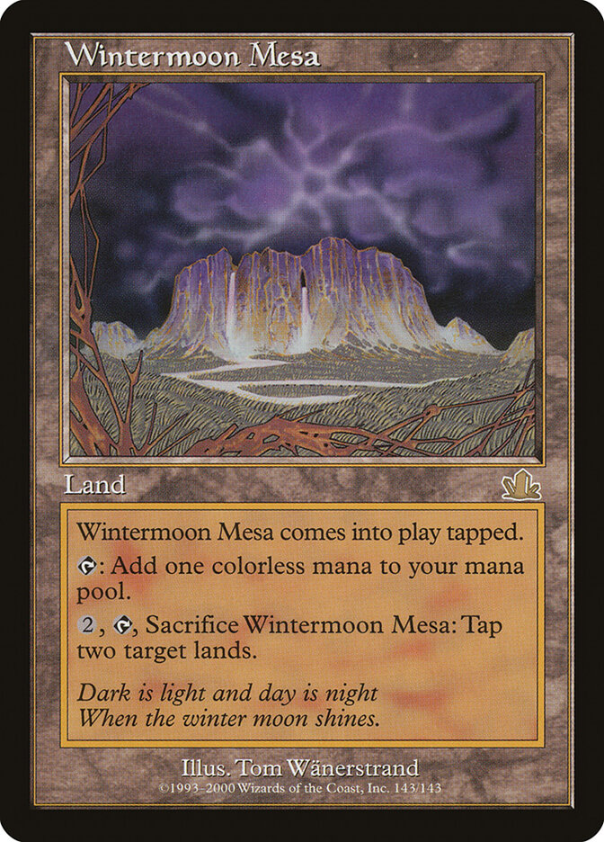 Wintermoon Mesa card front