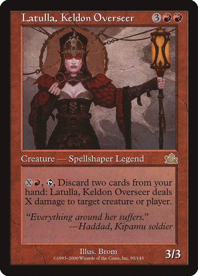 Latulla, Keldon Overseer card front