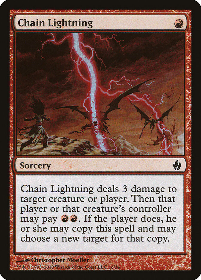 Chain Lightning card front