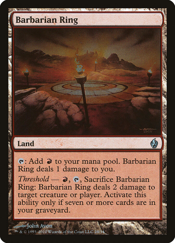 Barbarian Ring card front