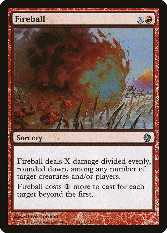 Fireball card front