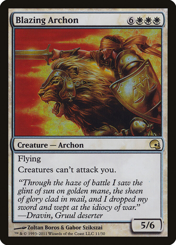 Blazing Archon card front