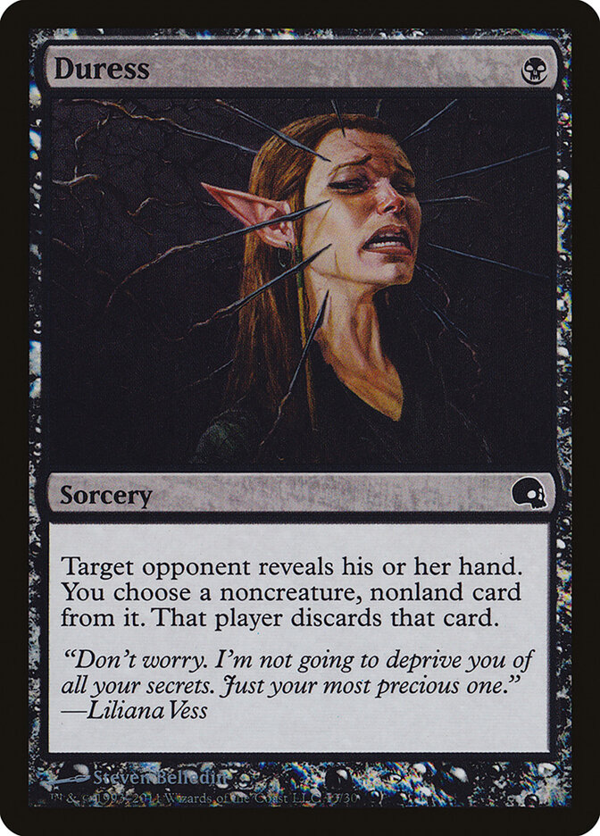 Duress card front