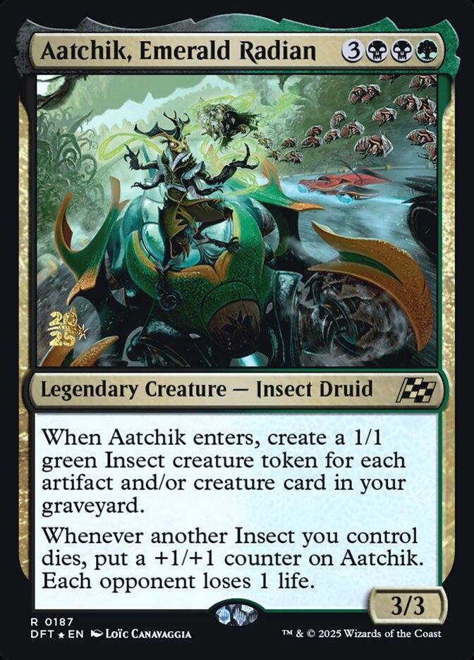 Aatchik, Emerald Radian card front