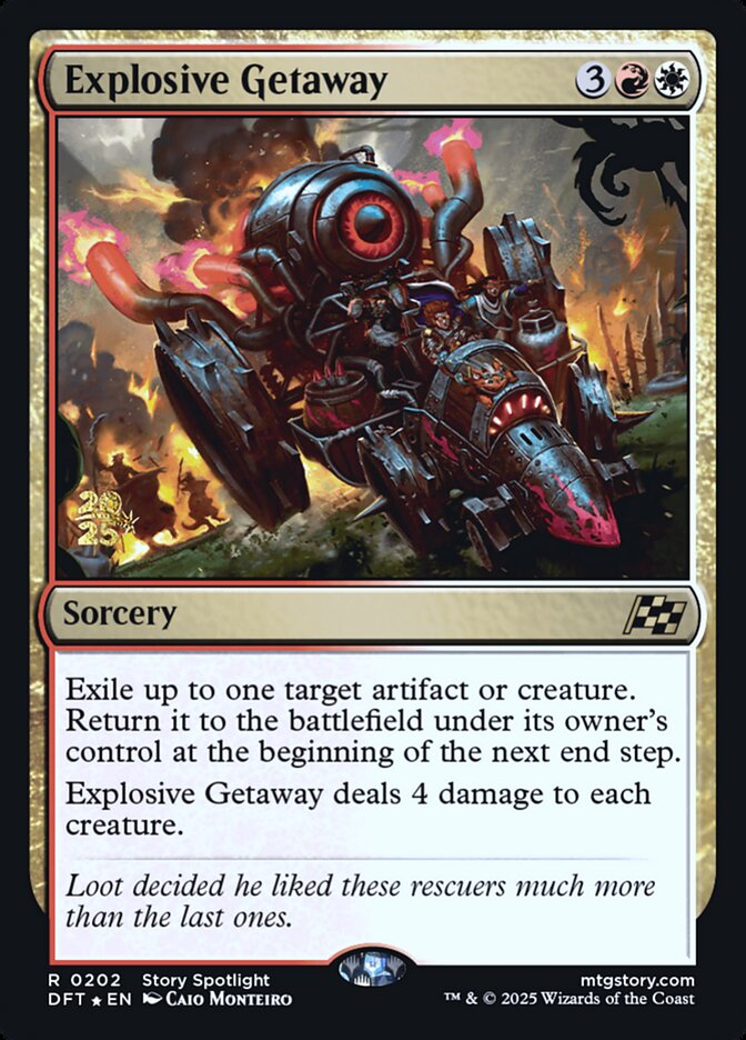 Explosive Getaway card front