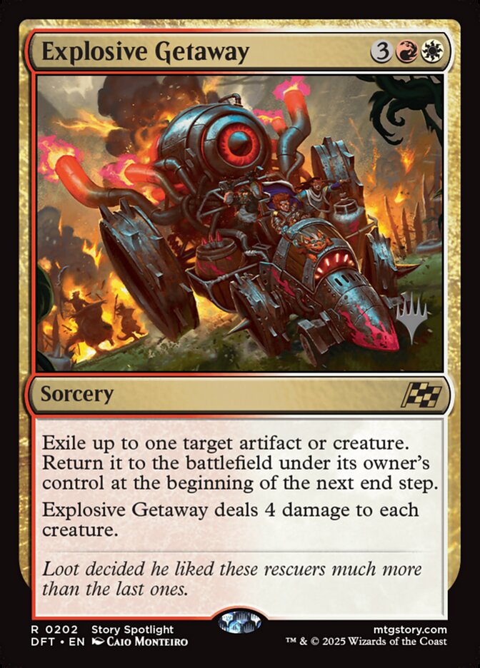 Explosive Getaway card front