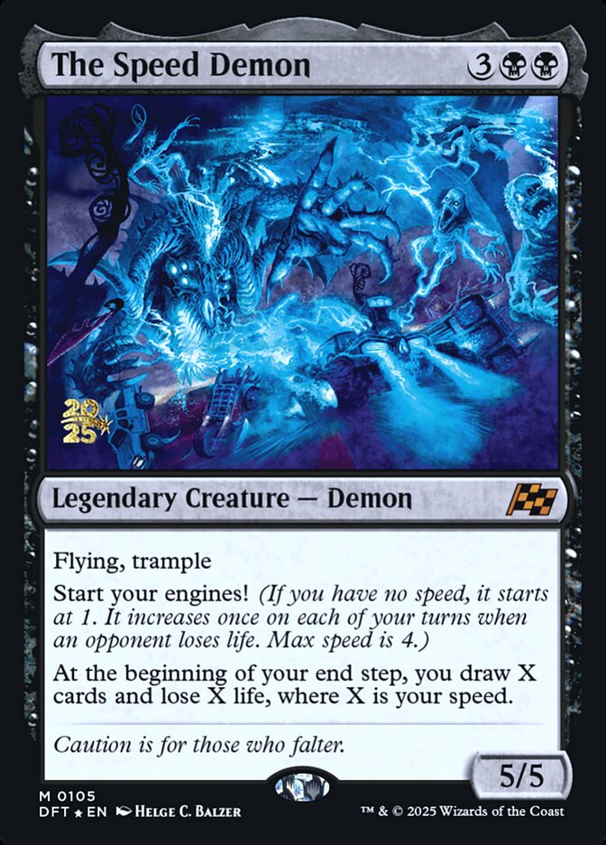 The Speed Demon card front