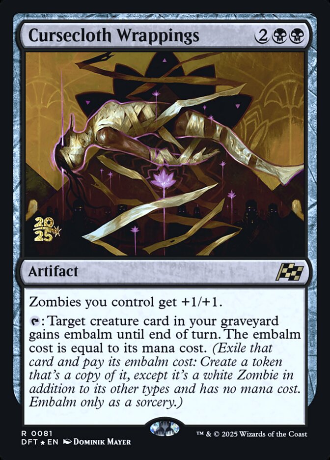 Cursecloth Wrappings card front