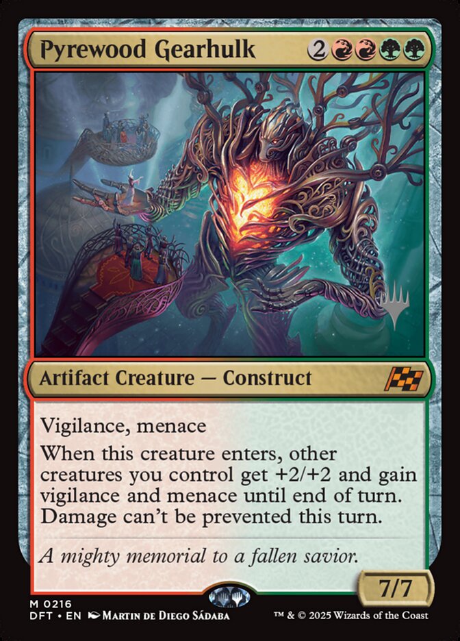 Pyrewood Gearhulk card front