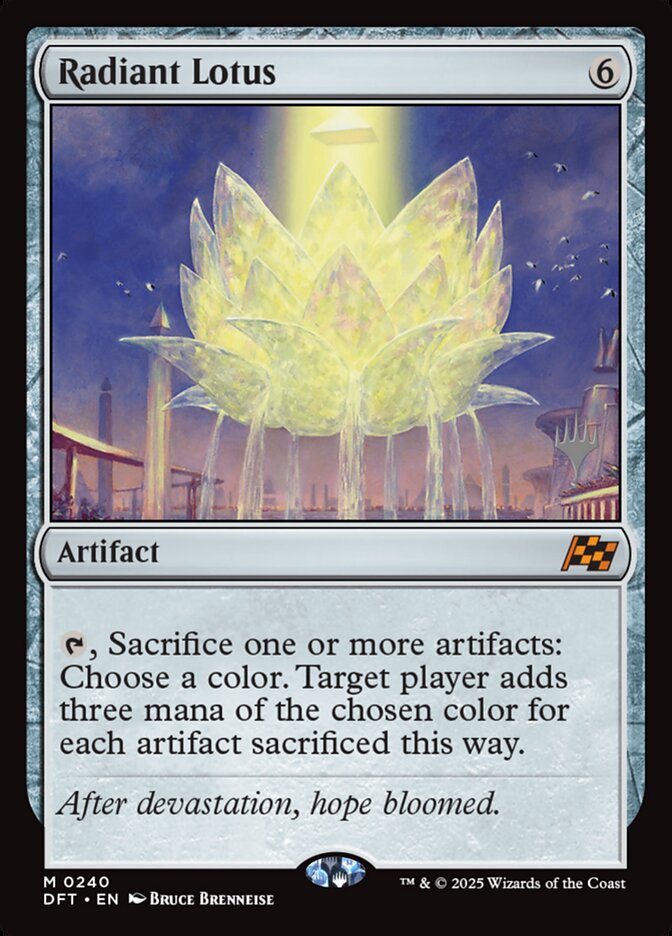 Radiant Lotus card front