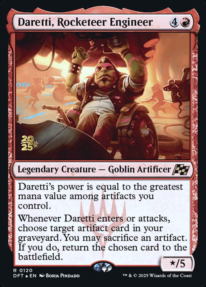 Daretti, Rocketeer Engineer card front