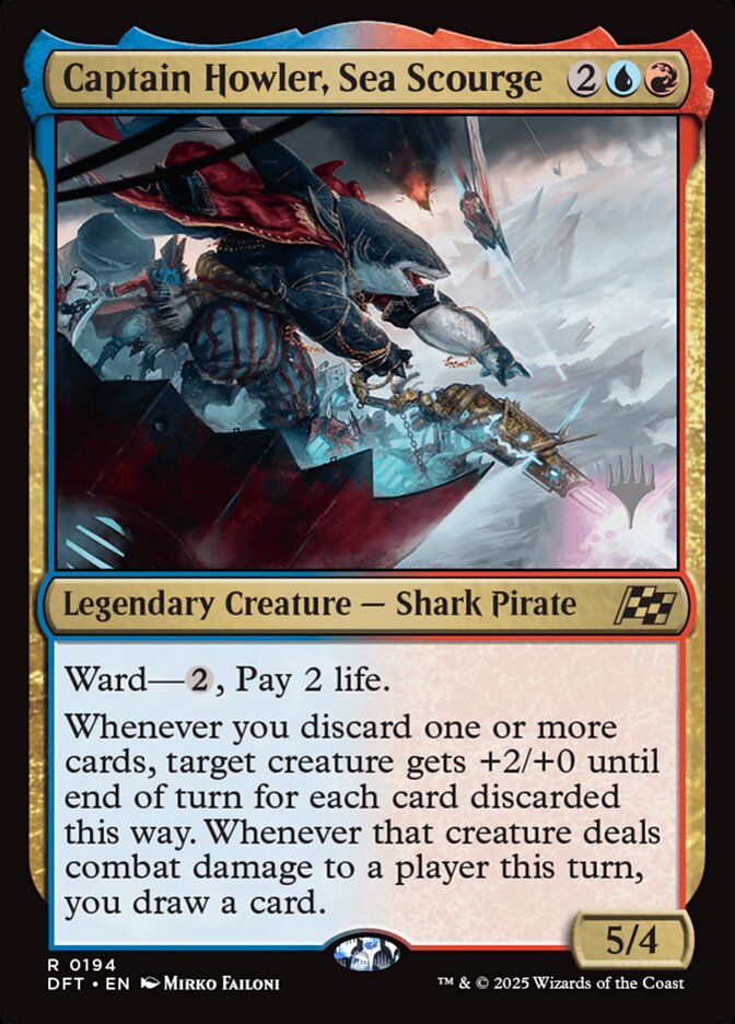 Captain Howler, Sea Scourge card front