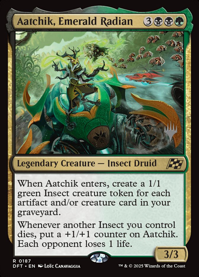 Aatchik, Emerald Radian card front