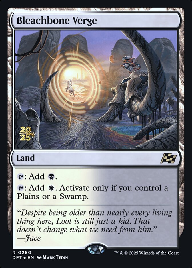 Bleachbone Verge card front