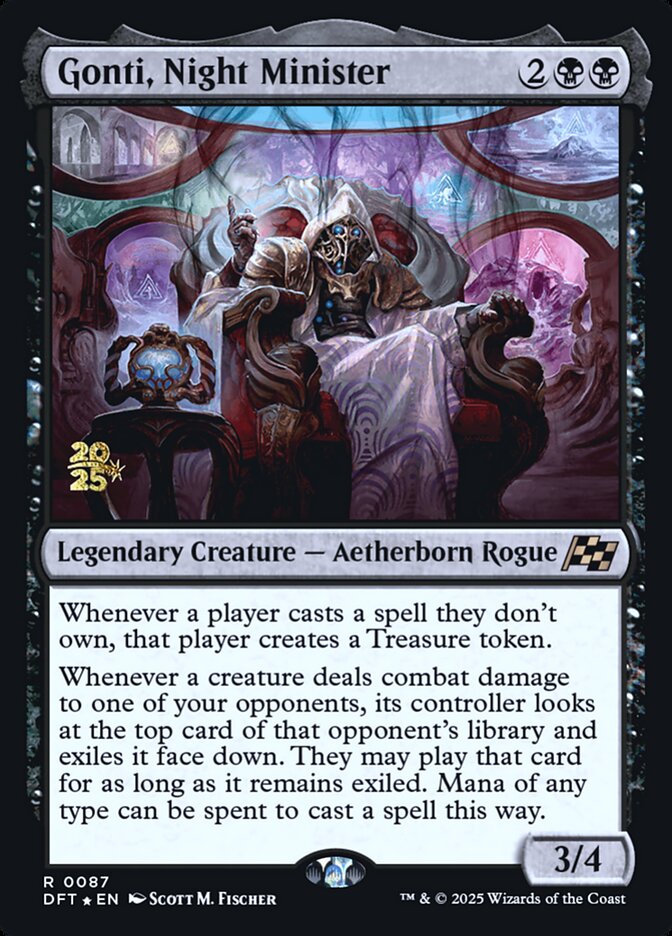 Gonti, Night Minister card front