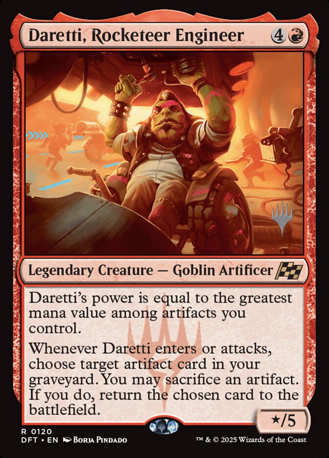 Daretti, Rocketeer Engineer card front
