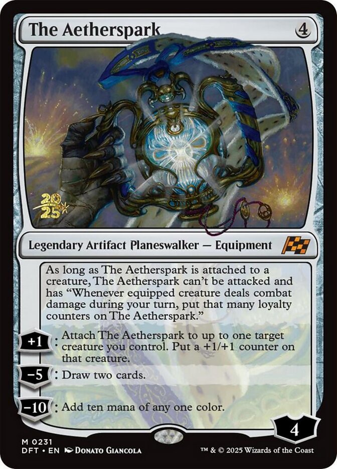 The Aetherspark card front
