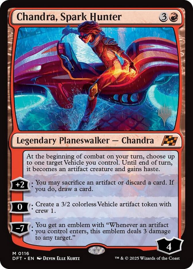 Chandra, Spark Hunter card front