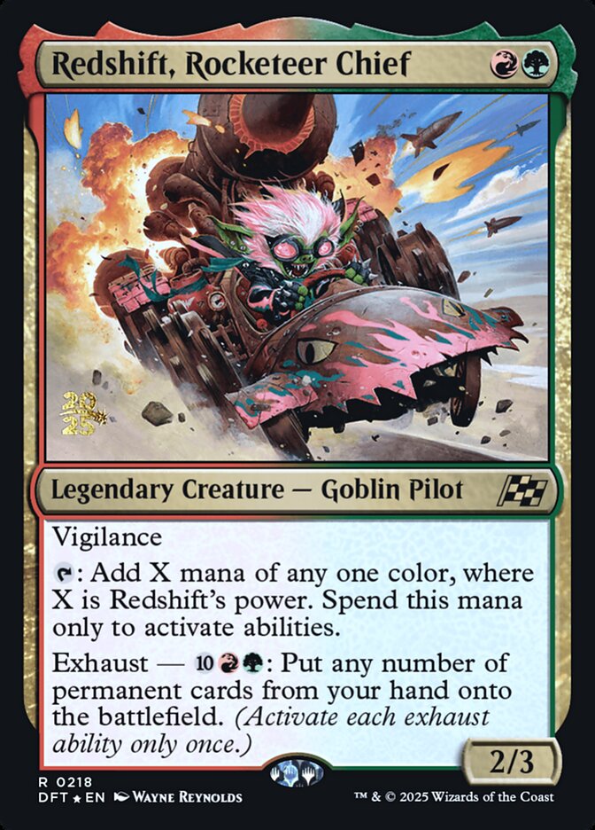 Redshift, Rocketeer Chief card front