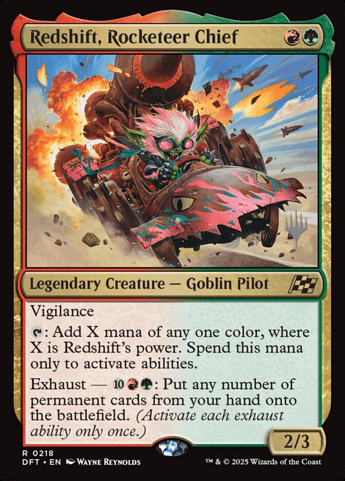 Redshift, Rocketeer Chief card front