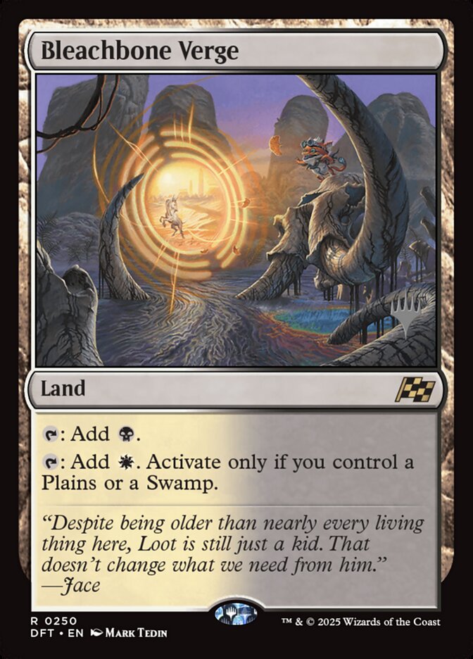 Bleachbone Verge card front