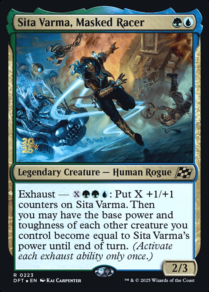 Sita Varma, Masked Racer card front