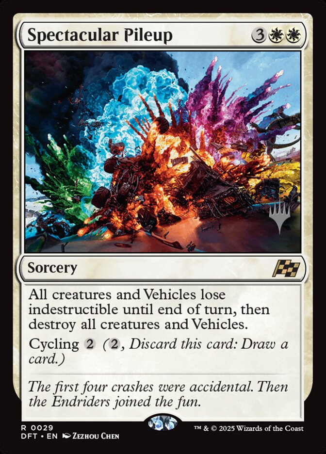 Spectacular Pileup card front