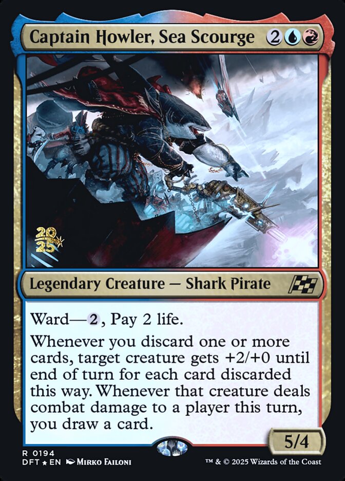 Captain Howler, Sea Scourge card front