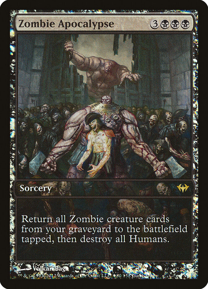 Zombie Apocalypse card front