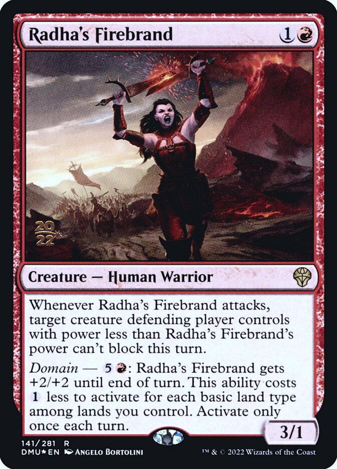 Radha's Firebrand card front