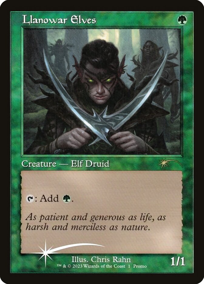 Llanowar Elves card front