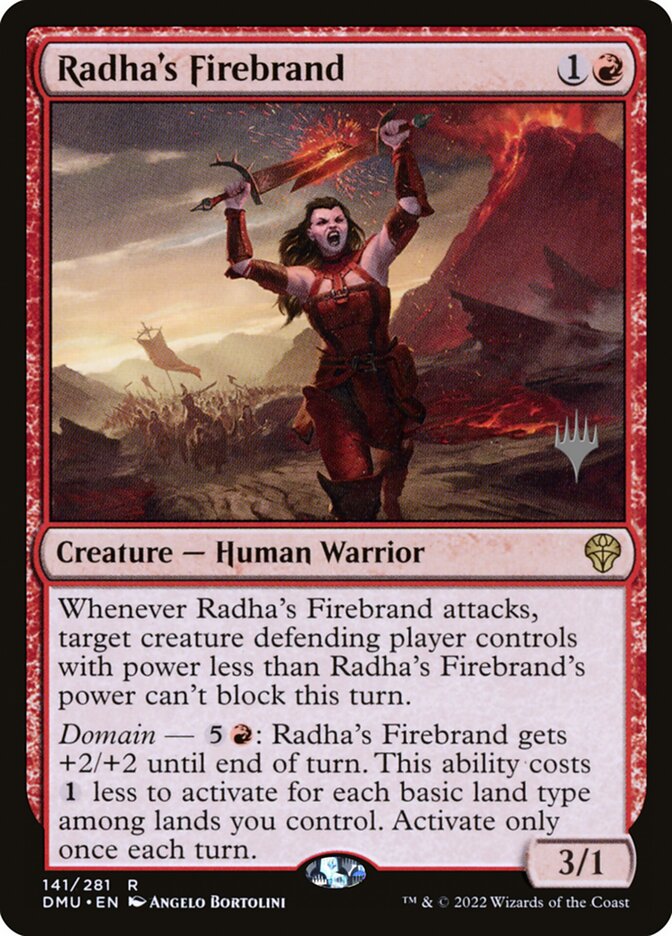 Radha's Firebrand card front