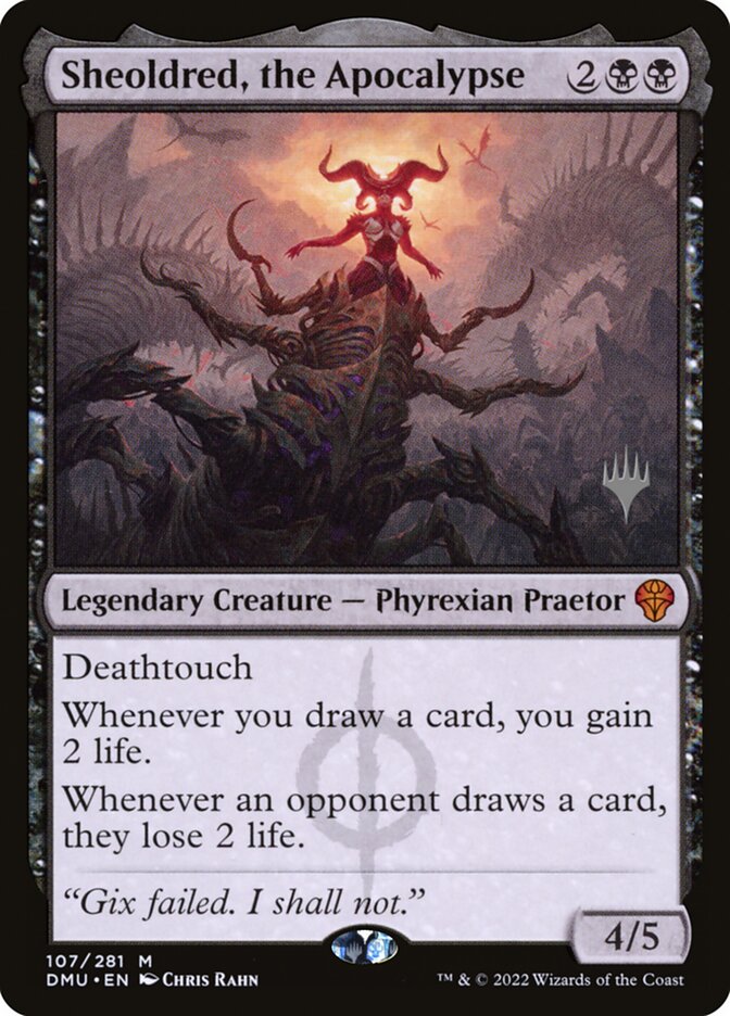 Sheoldred, the Apocalypse card front
